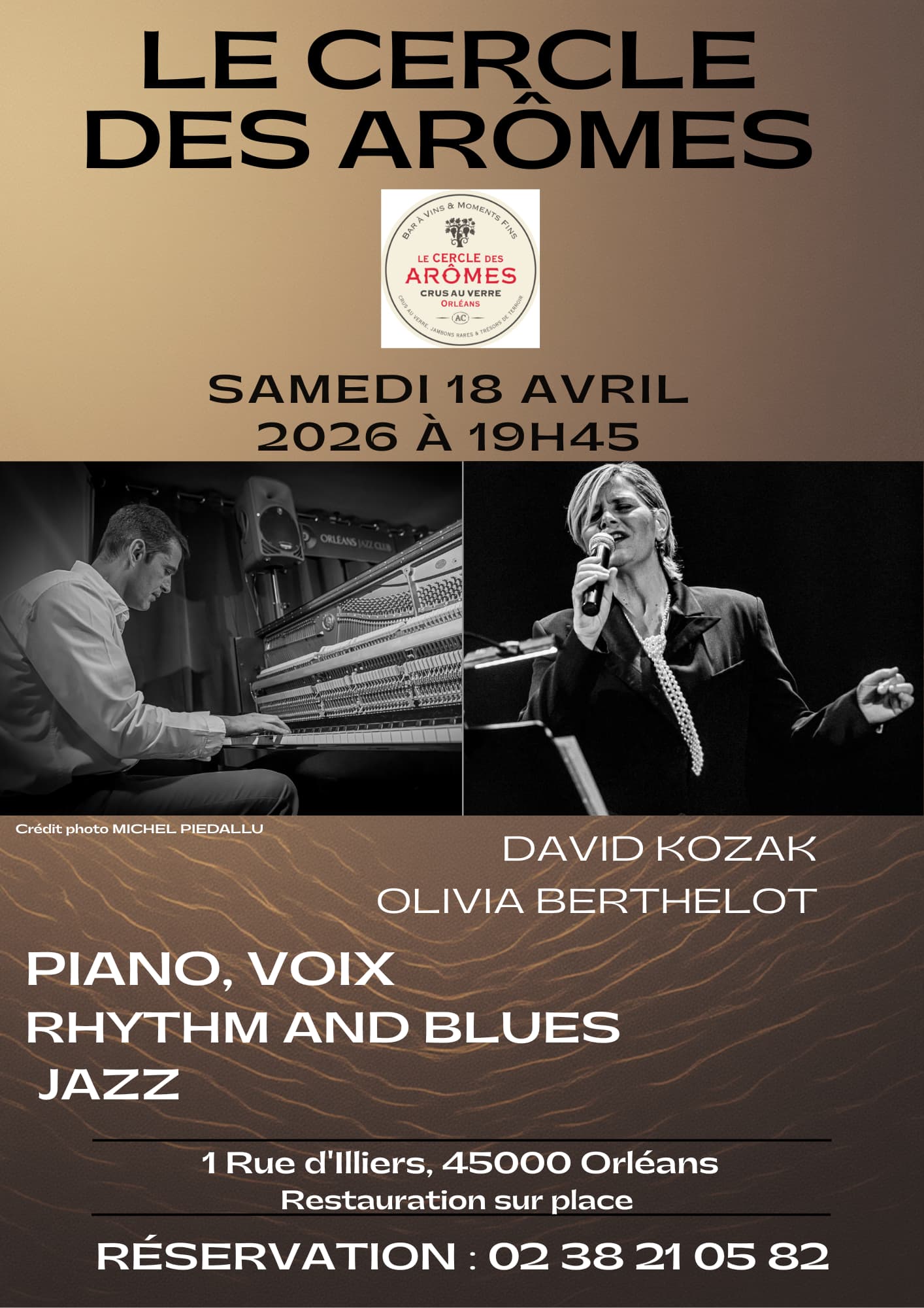 Concert du 18 avril – Olivia Berthelot & David Kozak