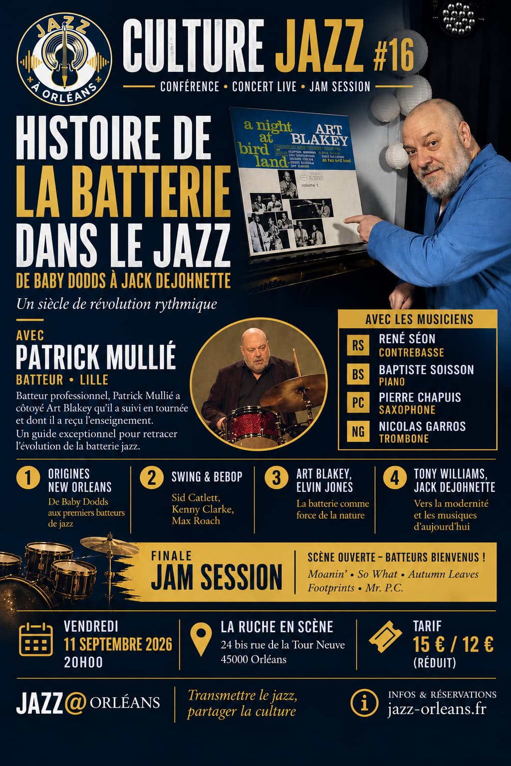 Histoire de la batterie jazz 11 septembre