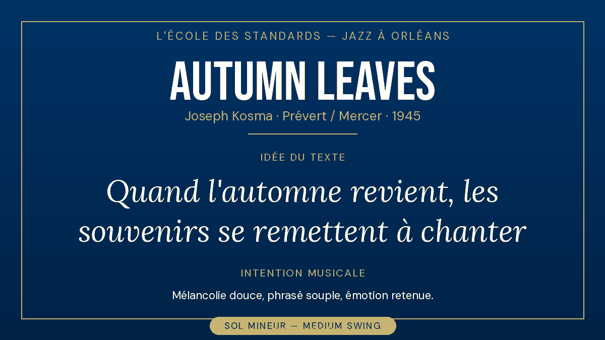 Idee du texte et intention musicale