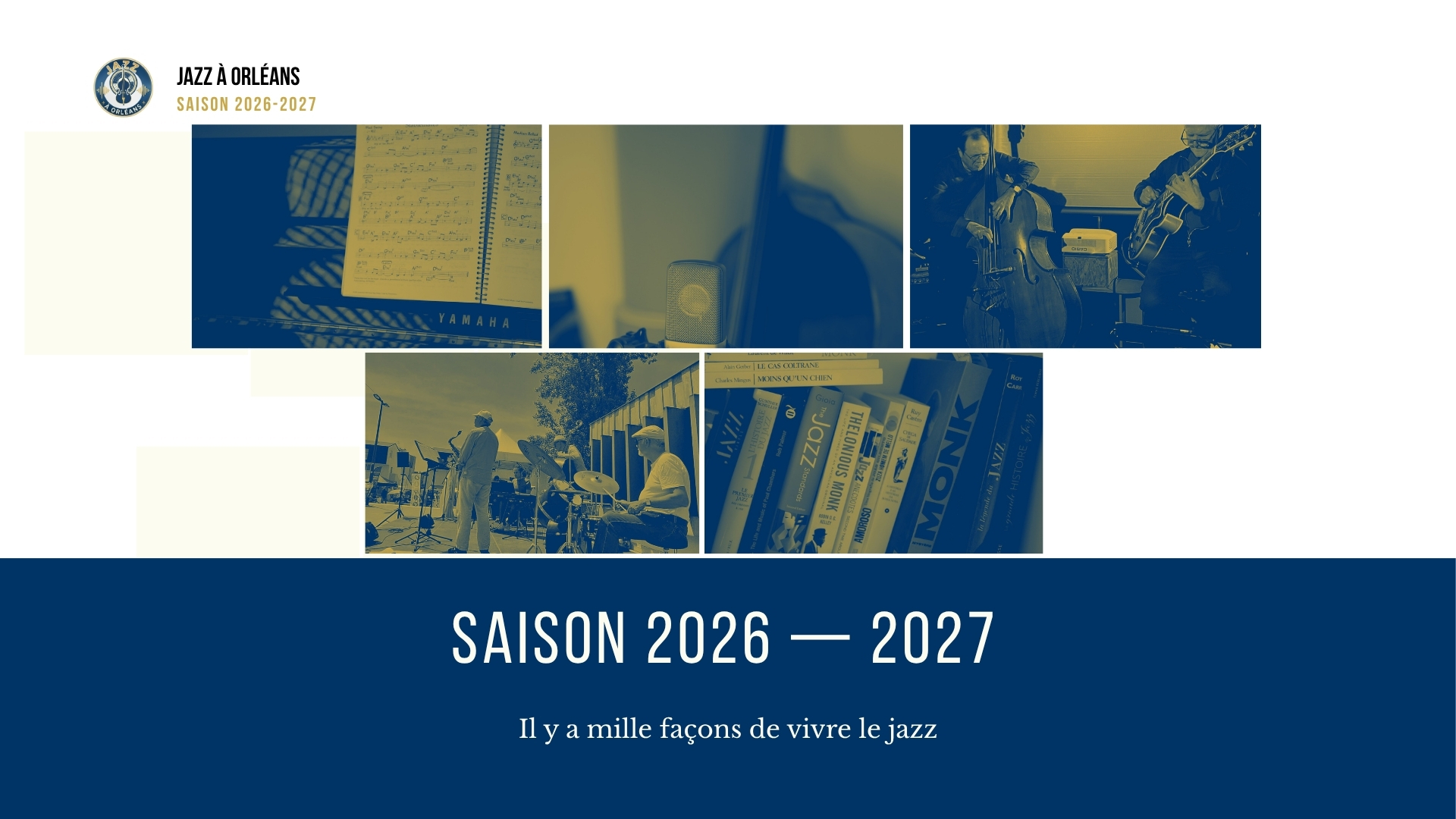 Couverture de la brochure Jazz à Orléans, saison 2026-2027