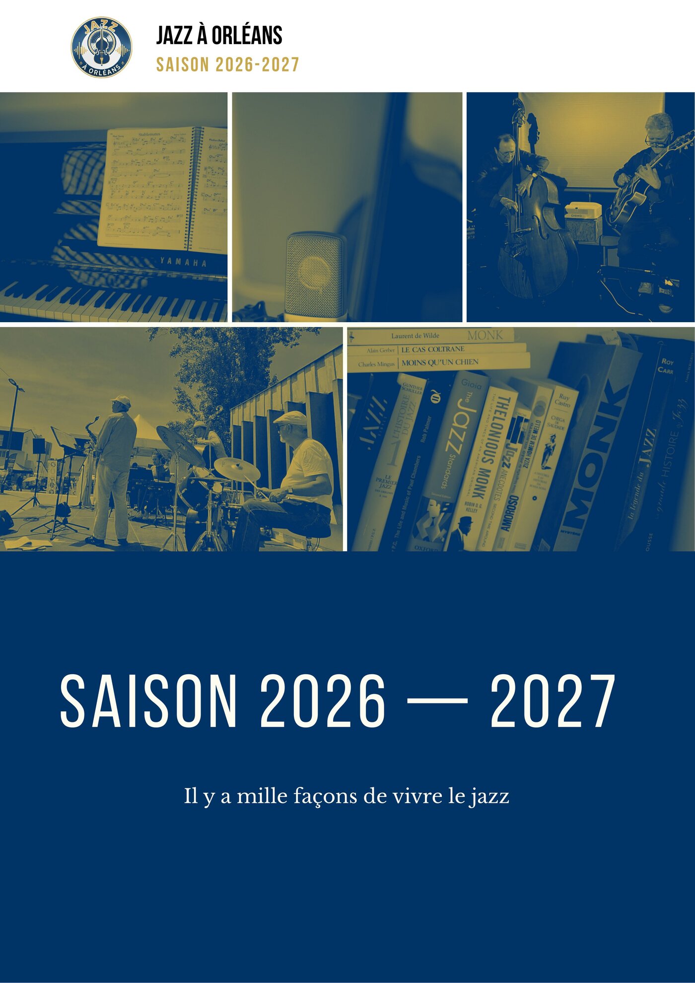 Couverture de la brochure Jazz à Orléans, saison 2026-2027